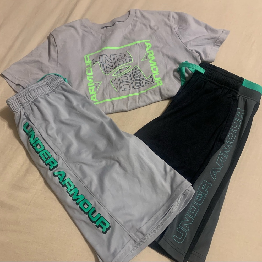 Boys Under Armor Set 💚🖤